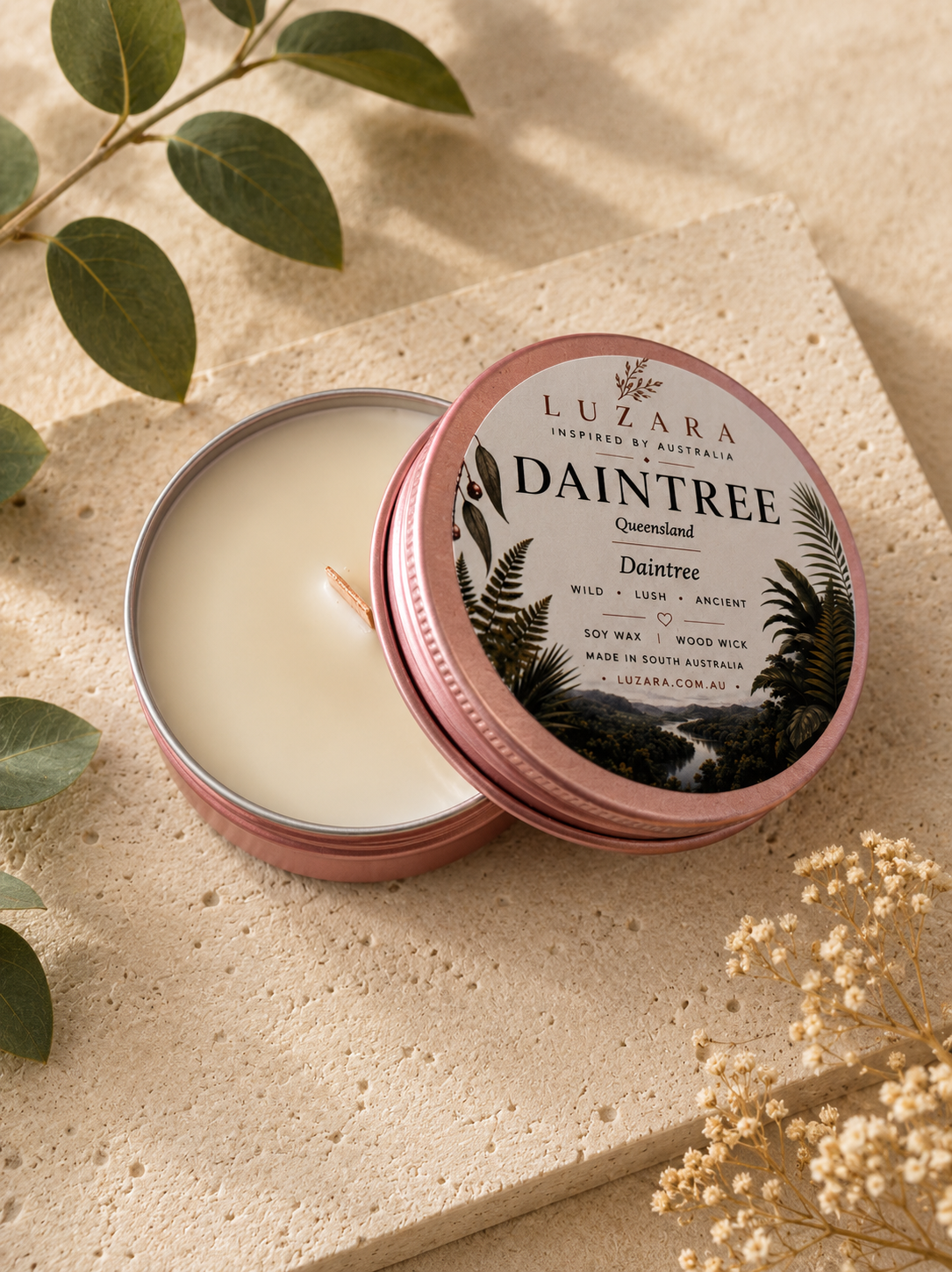 The Daintree Soy candle - Luzara