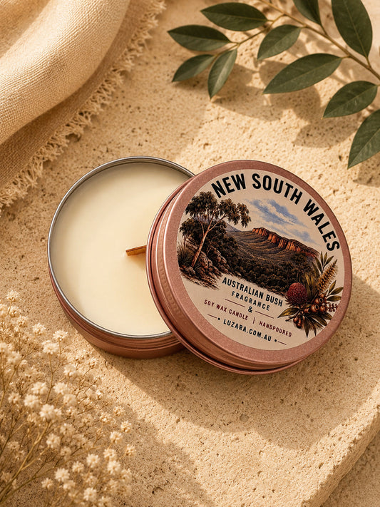 New South Wales Australian Bush Soy Candle 60ml Luzara – Clearance (Old Batch) Luzara Candle