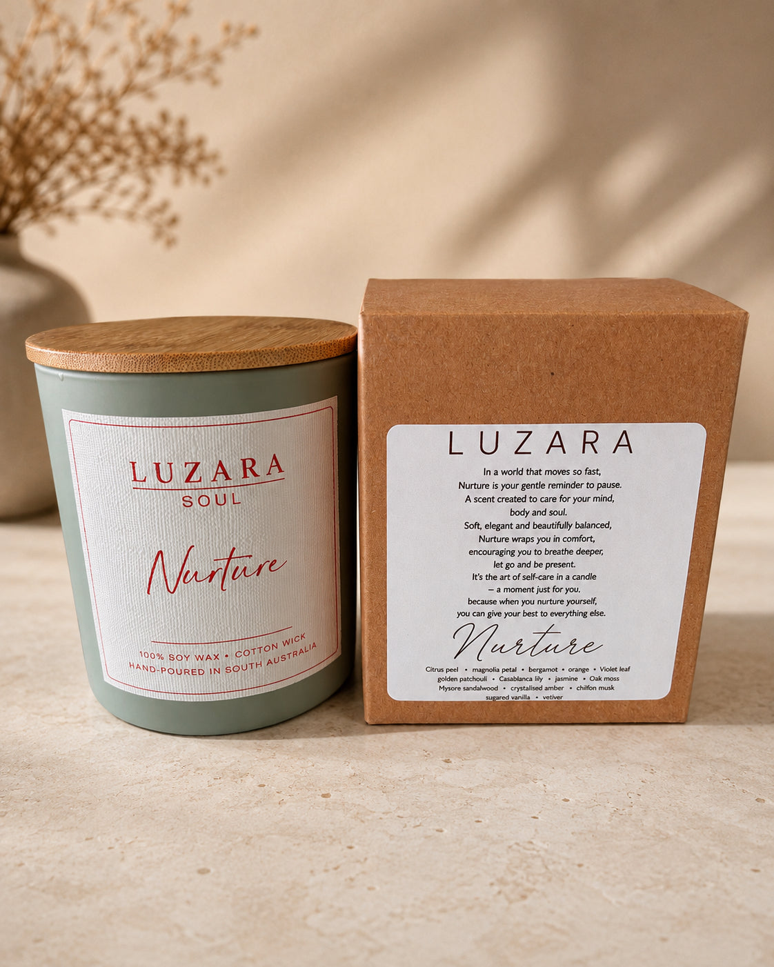 Nurture Soy Candle 235g Luzara Candle