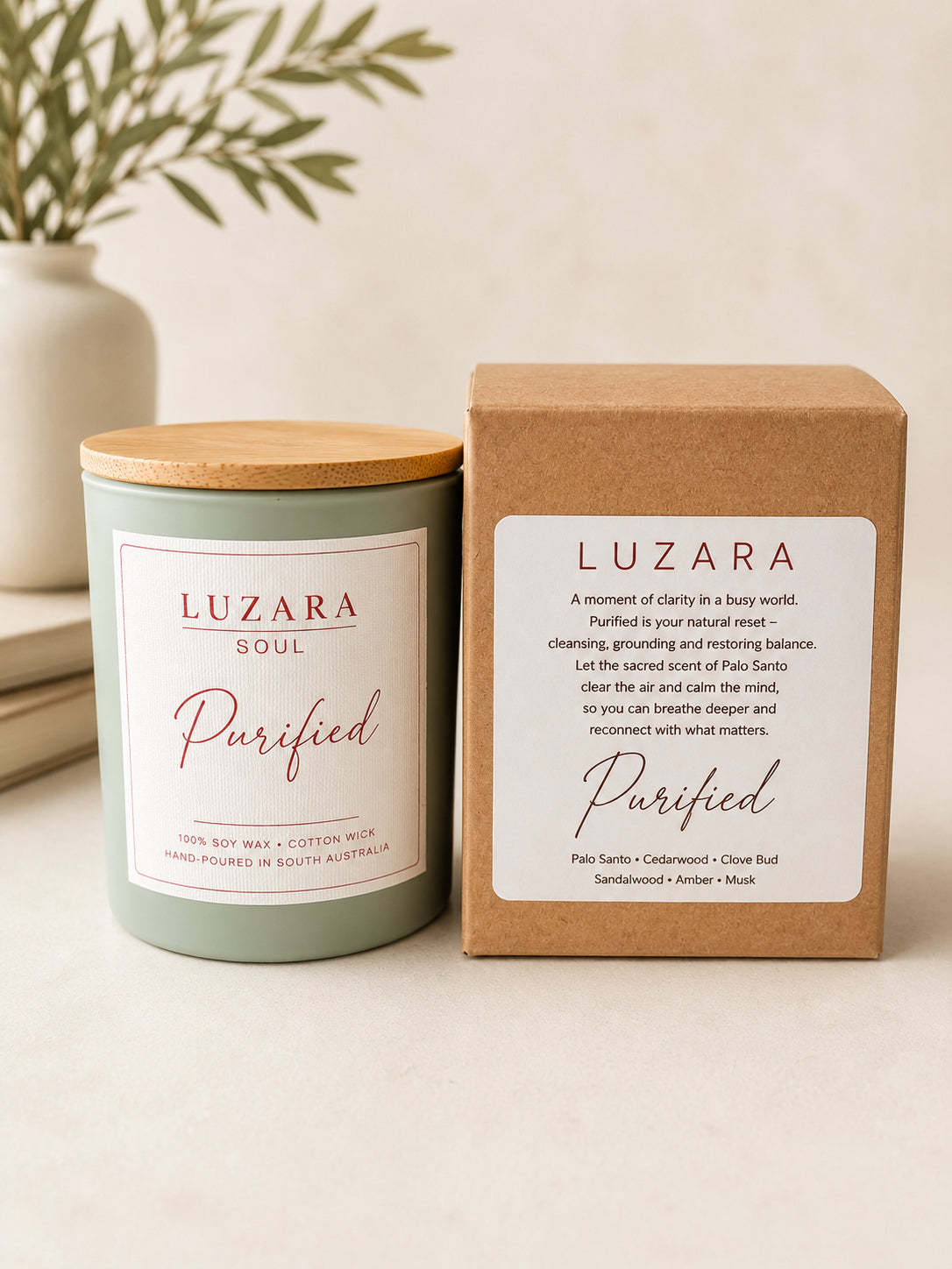 Purified Soy Candle 235g Luzara Candle