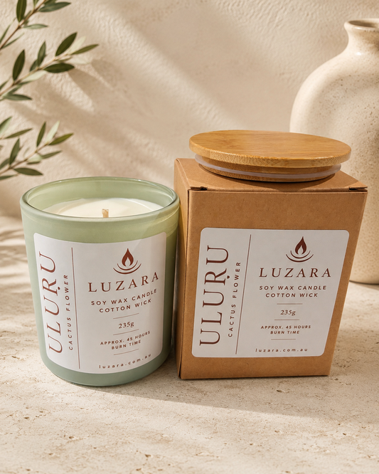 Uluṟu Cactus Flower Soy Candle 235g Luzara Candle