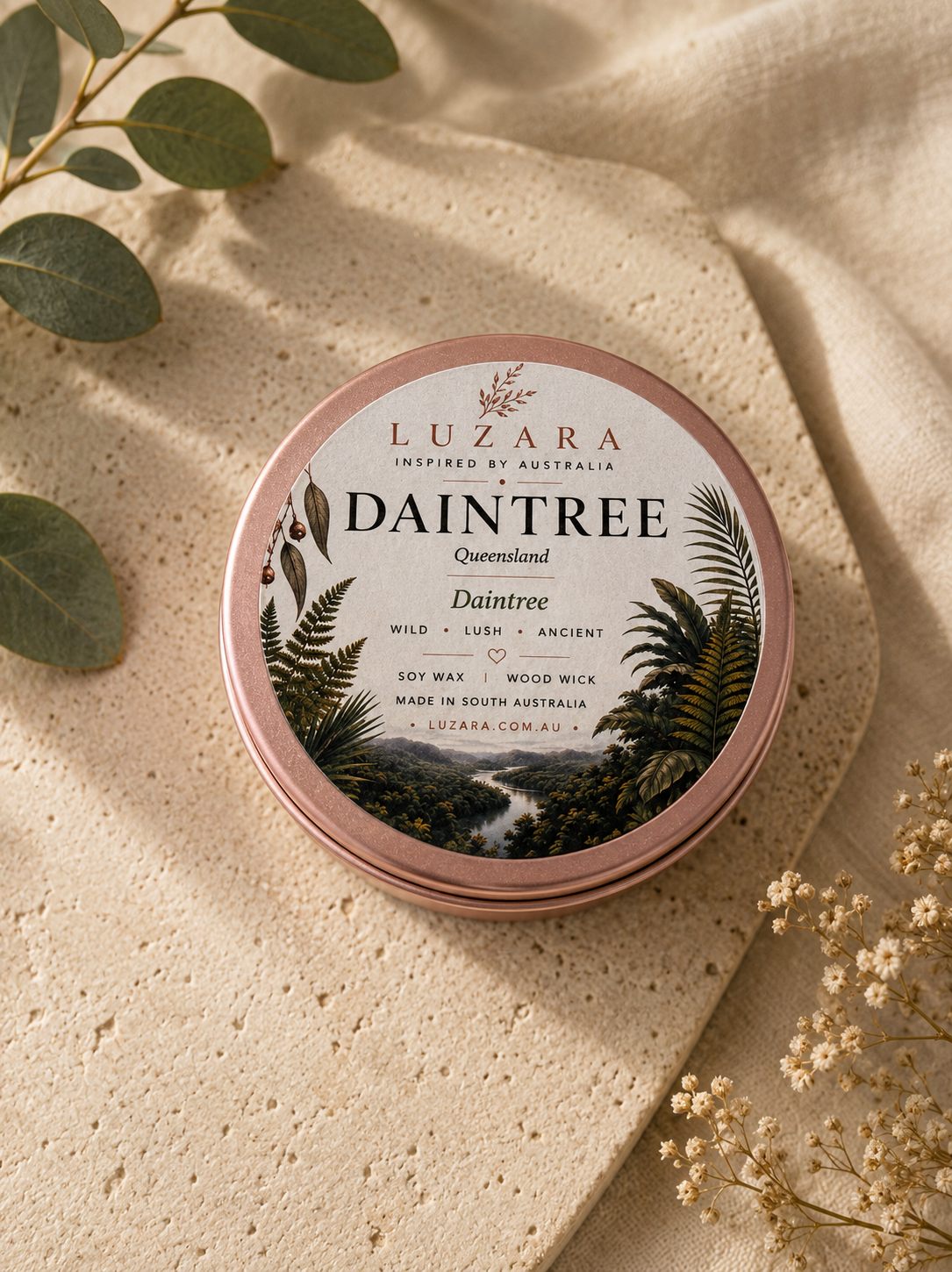 The Daintree Soy candle - Luzara