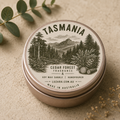 Tasmania Cedar Forest Soy Candle - Wood Wick Candle - Luzara