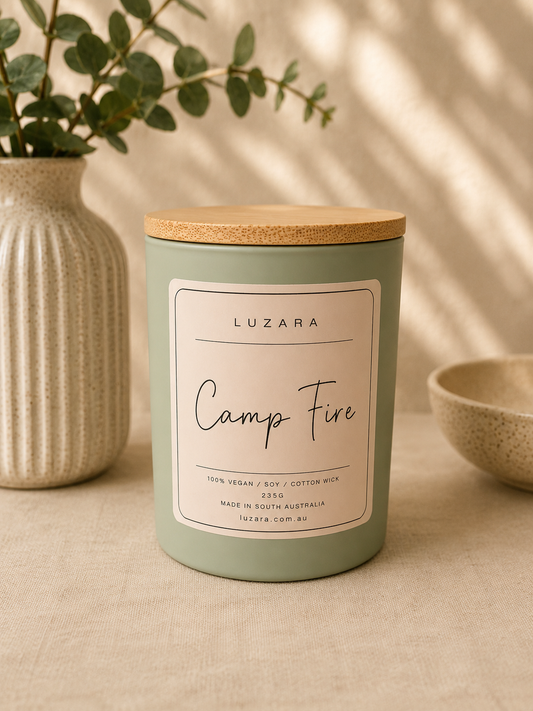 Camp Fire Soy Candle 235ml Luzara Luzara Candle