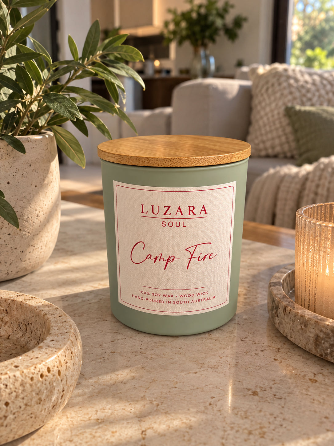 Camp Fire Soy Candle 235g Luzara Candle
