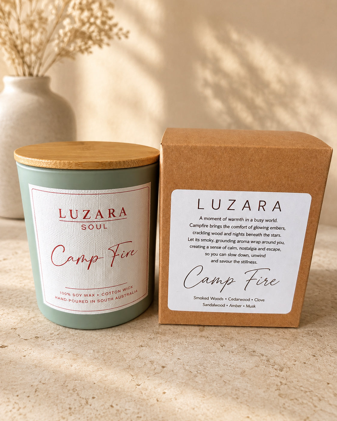 Camp Fire Soy Candle 235g Luzara Candle