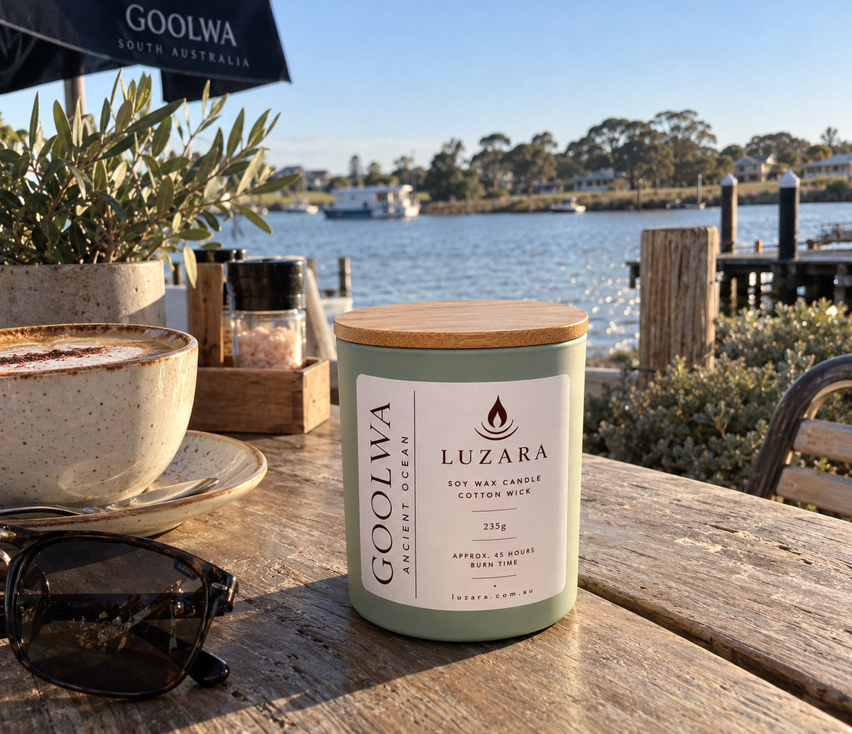 Goolwa Ancient Ocean Soy Candle 235g Luzara Candle