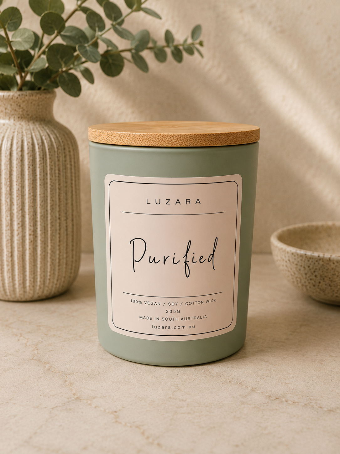 Purified Soy Candle 235ml Luzara Luzara Candle