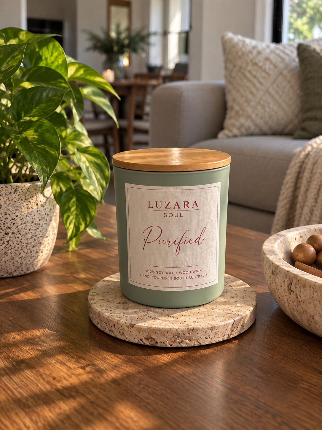 Purified Soy Candle 235g Luzara Candle