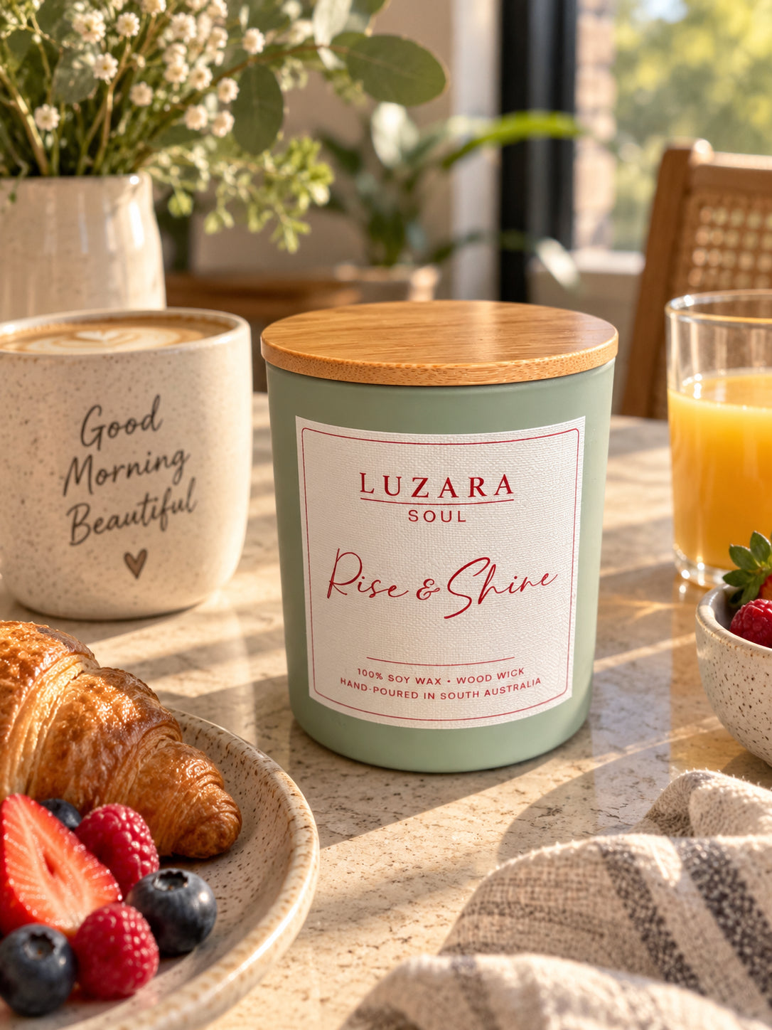 Rise & Shine Soy Candle 235g Luzara Candle