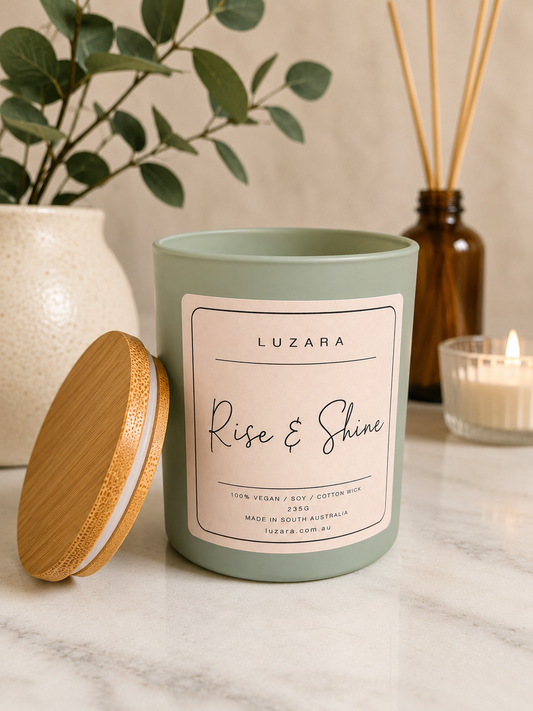 Rise & Shine Soy Candle 235ml Luzara Luzara Candle