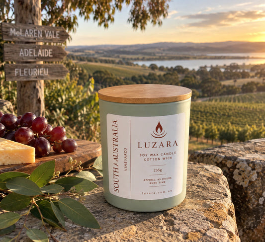 South Australia Wineries 235g Soy Candle Luzara Candle