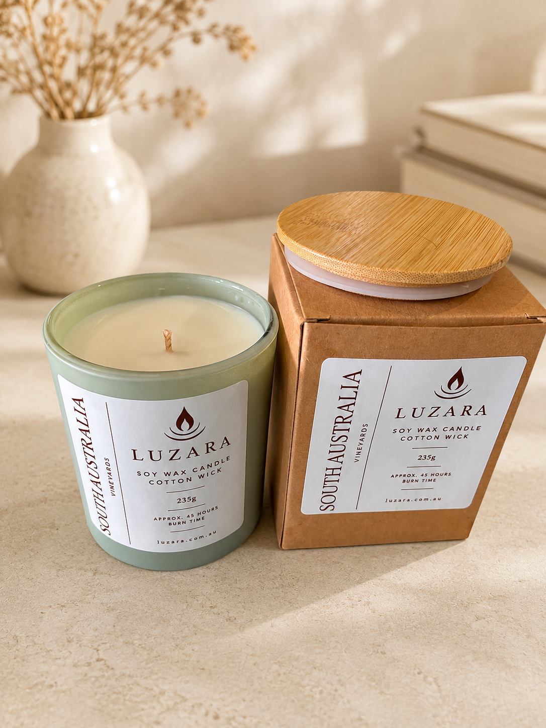 South Australia Wineries 235g Soy Candle Luzara Candle