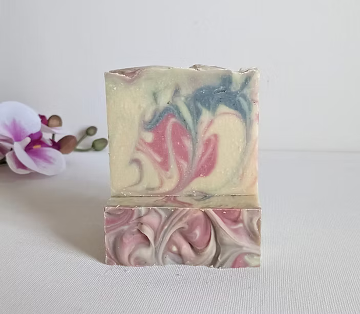 Champagne, Strawberry and Bergamot handmade soap bar by Luzara