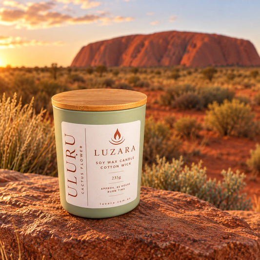 Uluṟu Cactus Flower Soy Candle 235g Luzara Candle