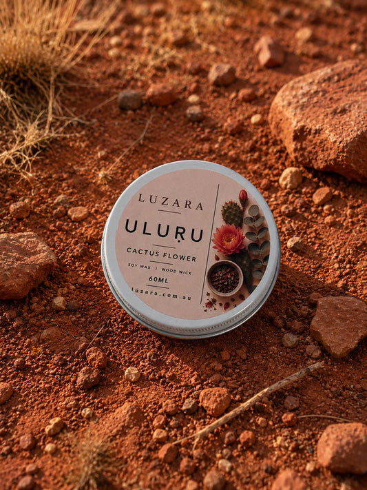 Uluru Cactus Flower Soy Candle 60ml Luzara Candle