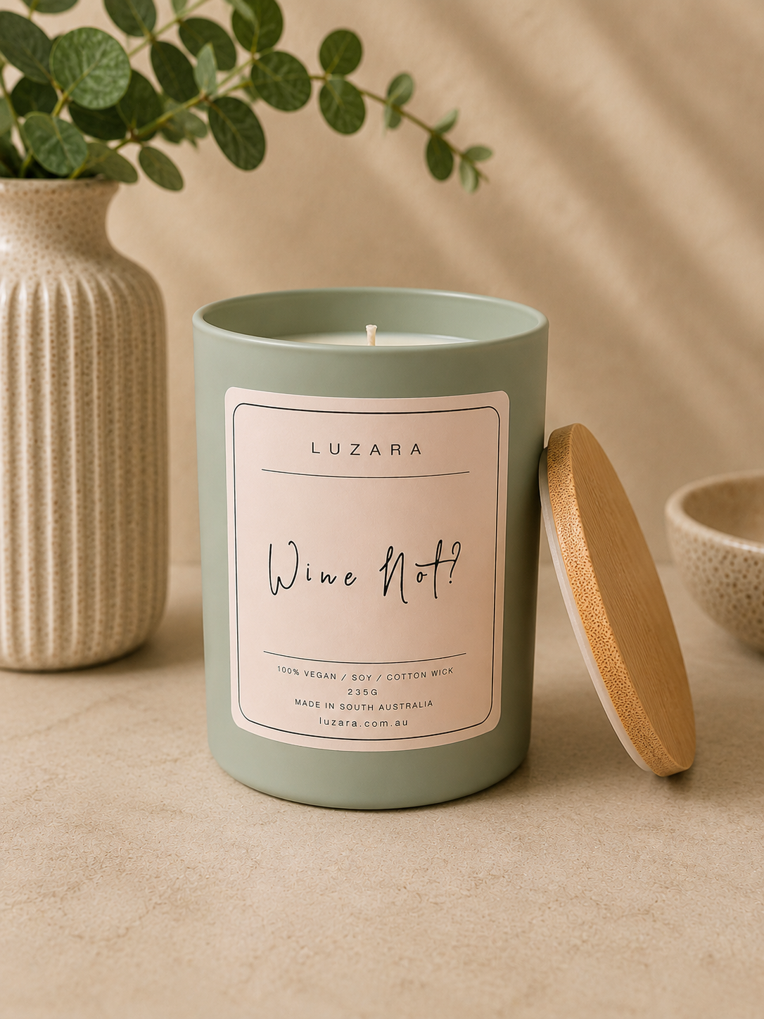 Wine Not? Soy Candle 235ml Luzara Luzara Candle