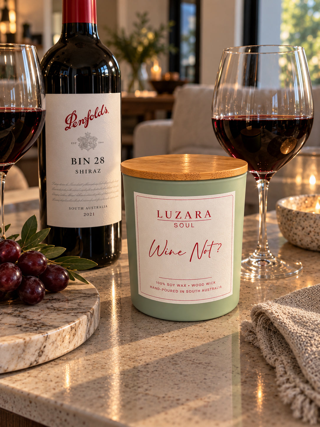 Wine Not? Soy Candle 235g Luzara Candle